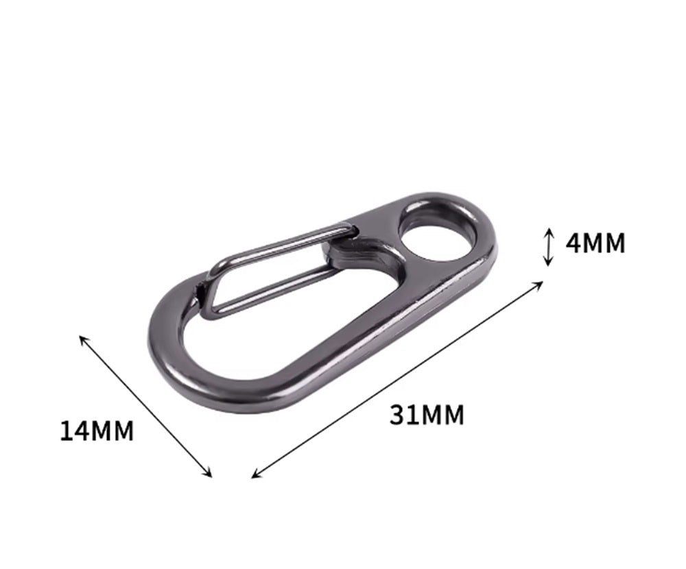 20-Pack Mini Aluminum Carabiner Keychain Clips | TIKA