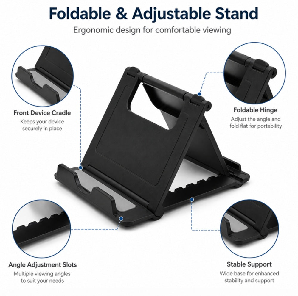 Adjustable Foldable Phone Desk Stand | TIKA