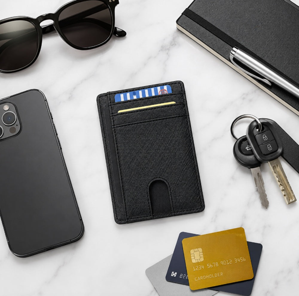 Slim RFID Blocking Leather Card Wallet | TIKA
