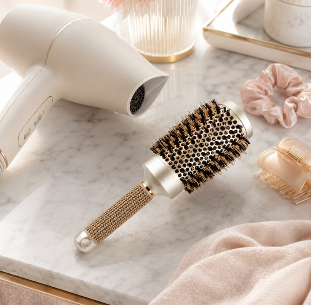 Ceramic Ionic Round Hair Brush for Blowout Styling | TIKA