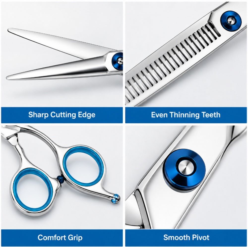 Hair Cutting Scissors & Thinning Shears Set | TIKA