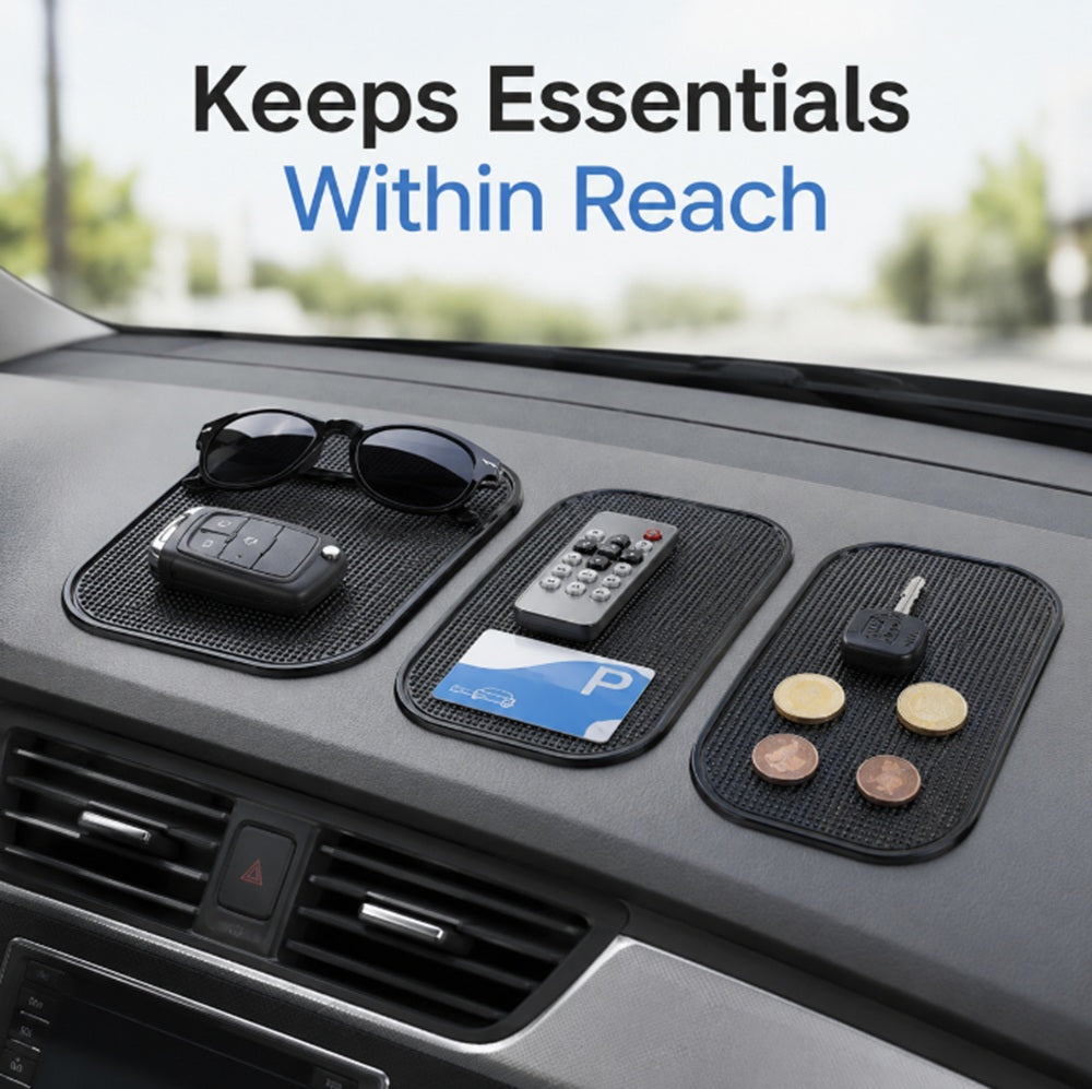 4-Pack Car Dashboard Anti-Slip Gel Pads | TIKA