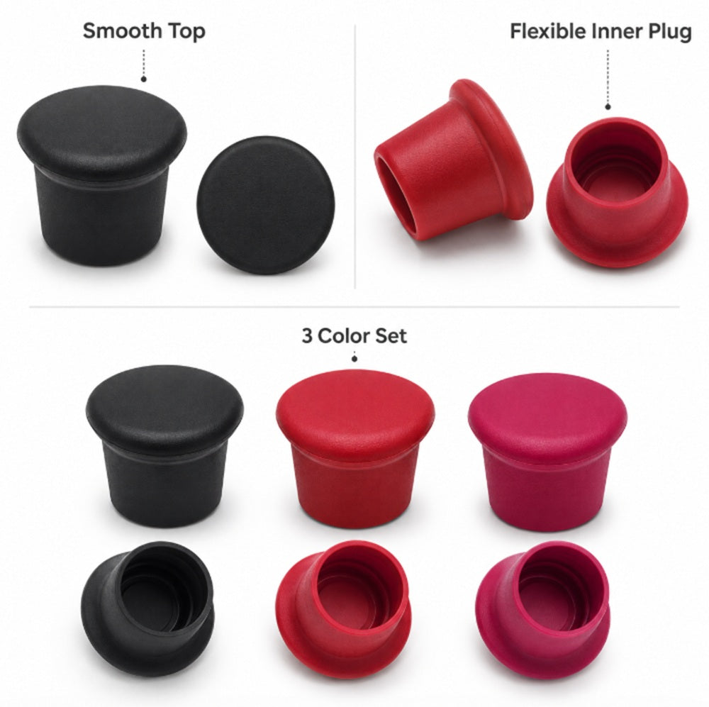 3-Pack Reusable Silicone Bottle Caps | TIKA