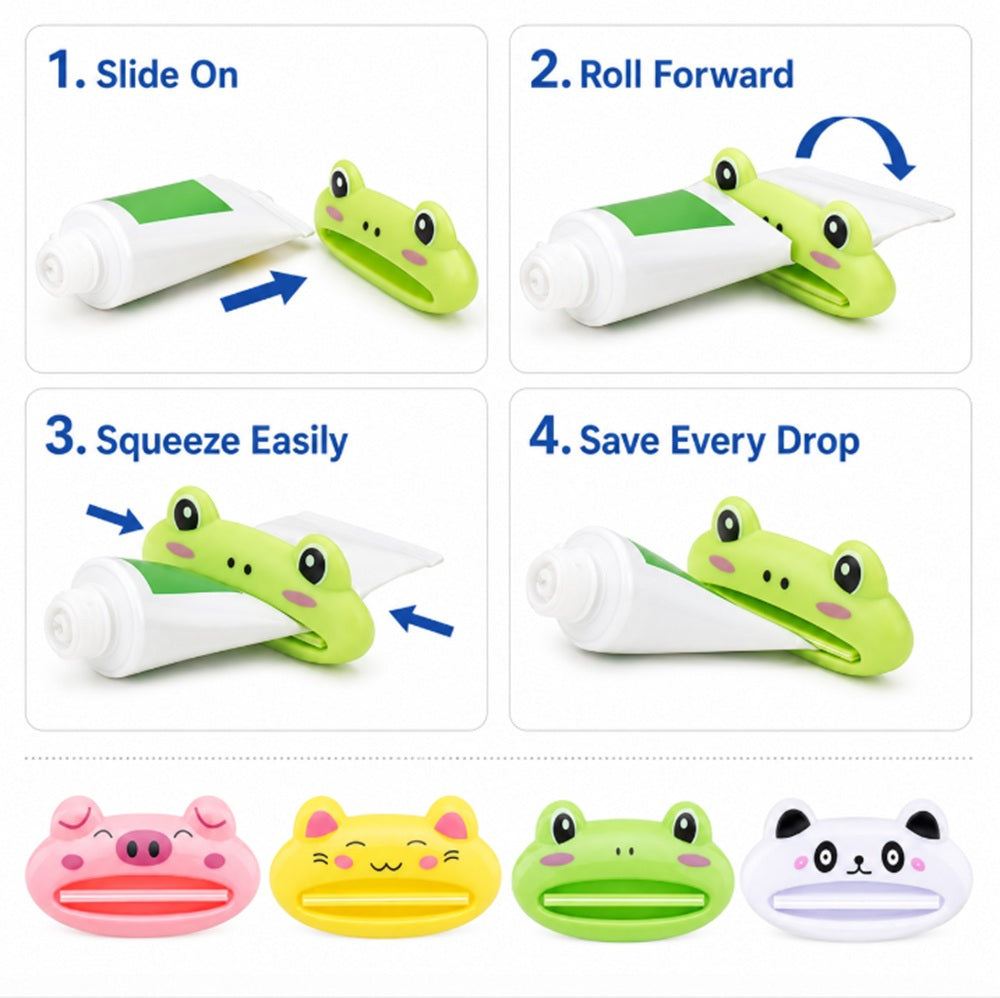 4-Pack Roller Toothpaste Tube Squeezers | TIKA