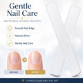 2-Pack Crystal Glass Nail Files with Case | TIKA