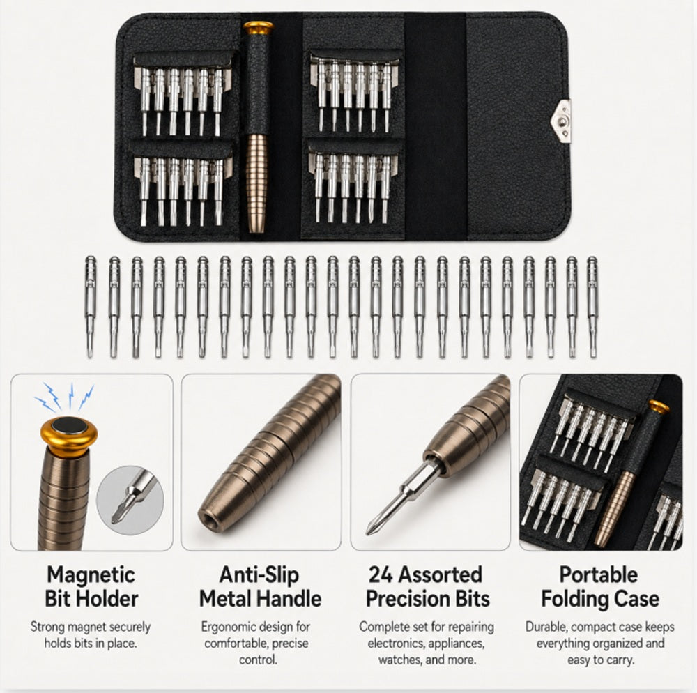 25-in-1 Precision Screwdriver Set for Electronics | TIKA