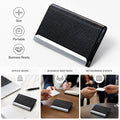 PU Leather & Metal Business Card Holder | TIKA