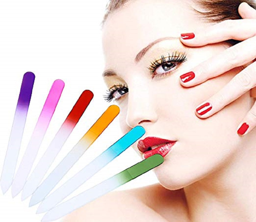 6-Pack Double-Sided Crystal Glass Nail Files | TIKA