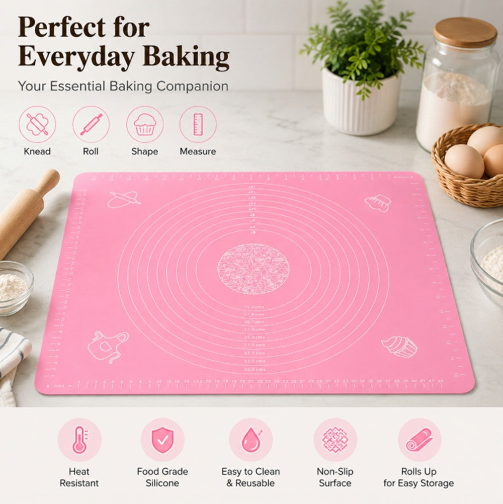 15.7 × 19.7 in Silicone Pastry Rolling Mat | TIKA