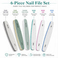 6-Piece Double-Sided Nail File & Buffer Set | TIKA