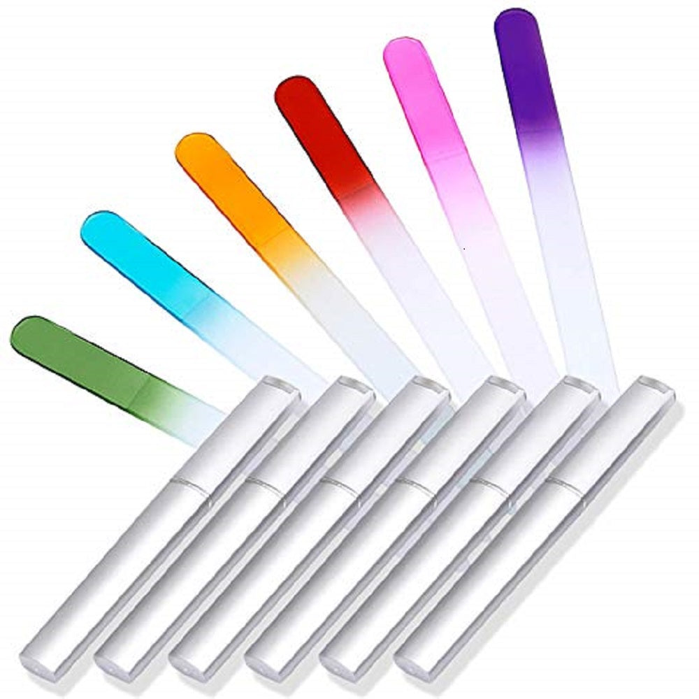 6-Pack Double-Sided Crystal Glass Nail Files | TIKA