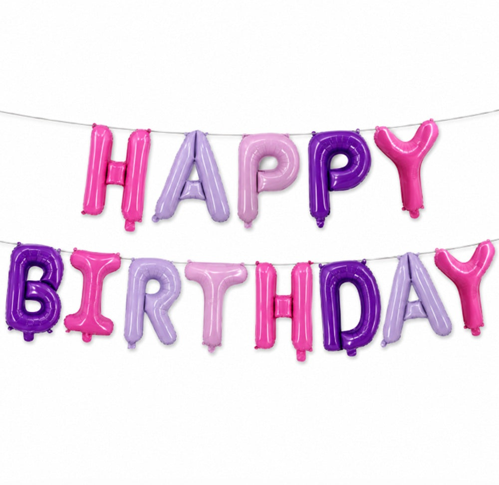 16-Inch Birthday Letter Balloon Banner | TIKA