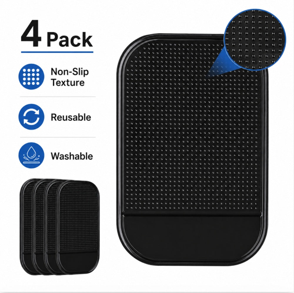 4-Pack Car Dashboard Anti-Slip Gel Pads | TIKA