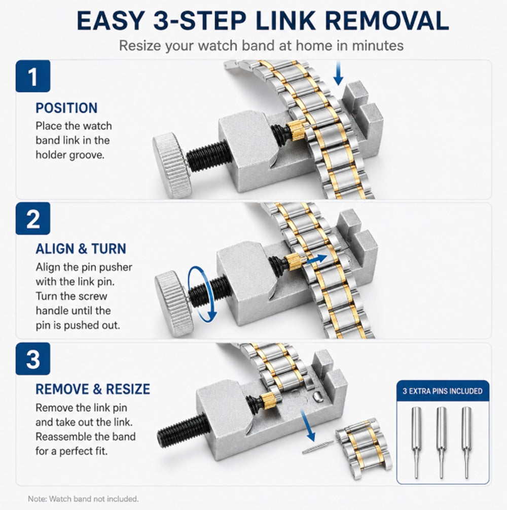 Adjustable Watch Band Link Pin Remover | TIKA