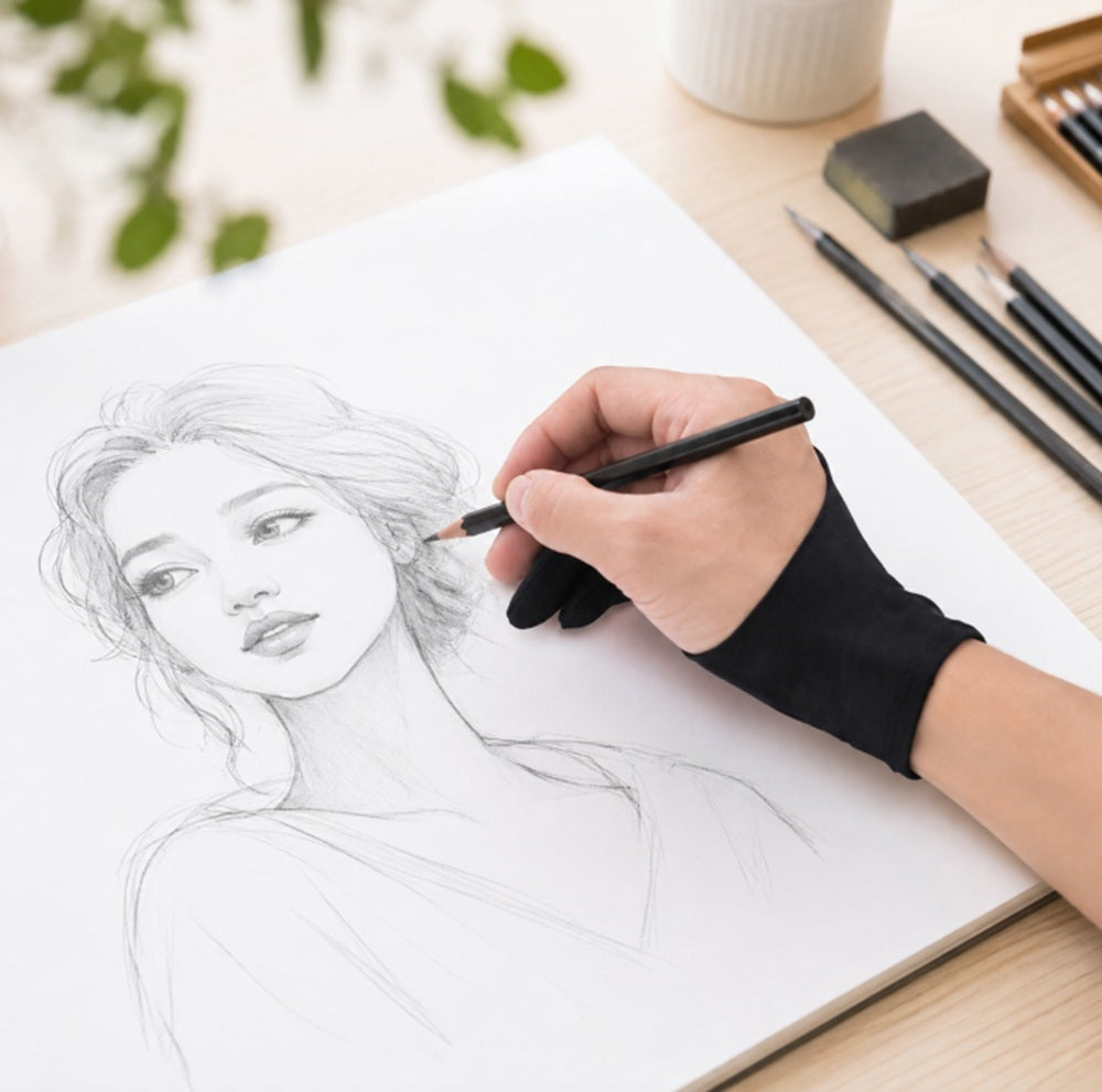 Two-Finger Artist Glove for Digital Drawing | TIKA