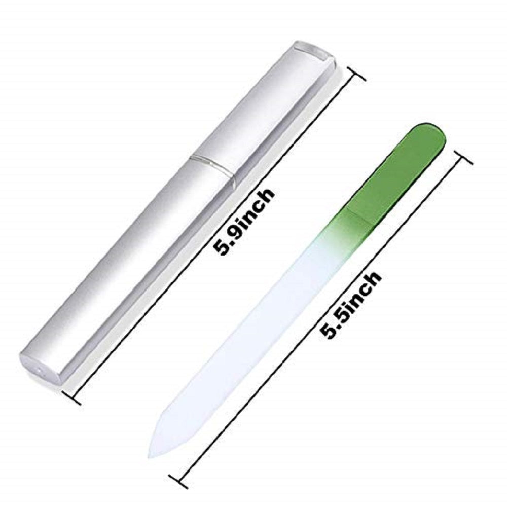 6-Pack Double-Sided Crystal Glass Nail Files | TIKA