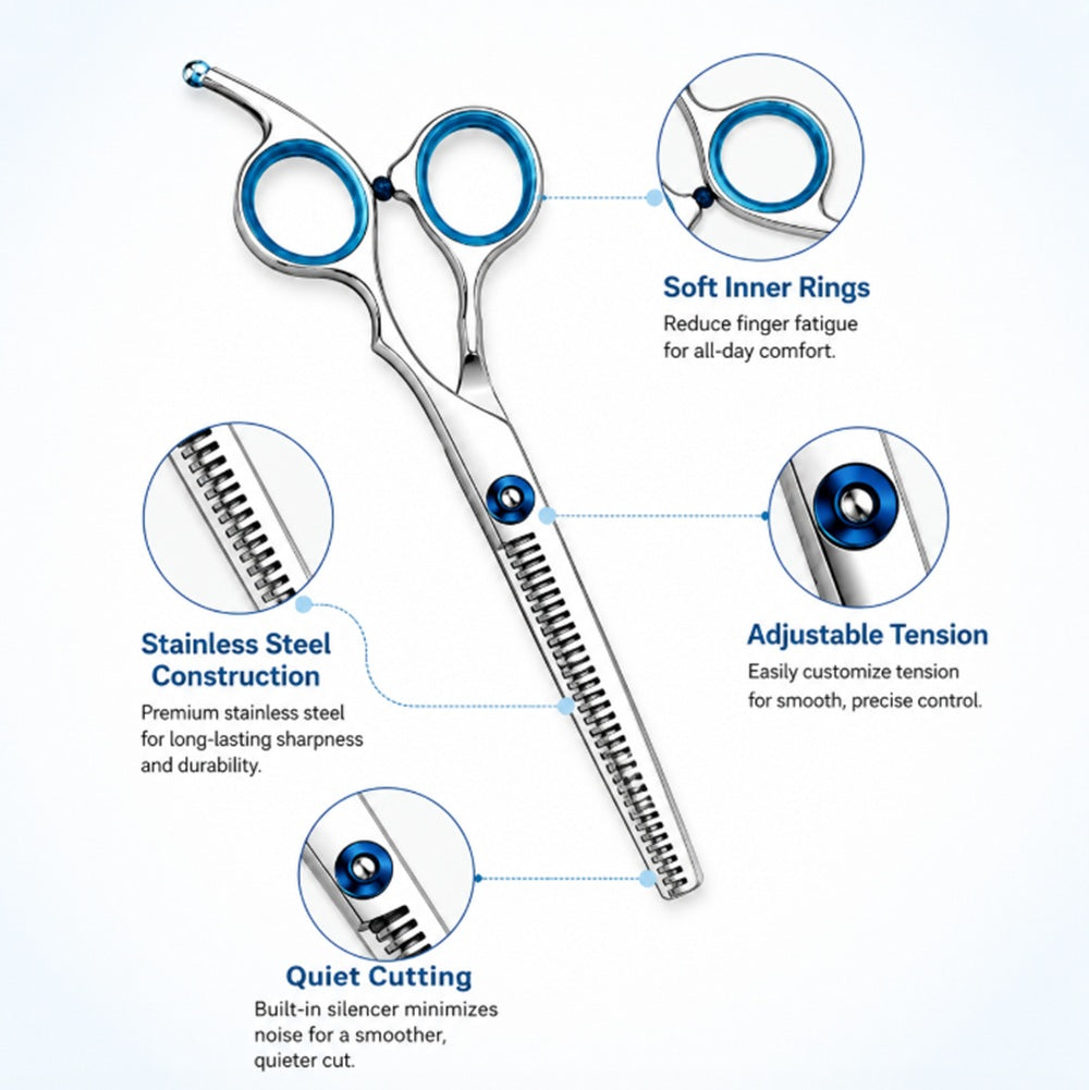Hair Cutting Scissors & Thinning Shears Set | TIKA