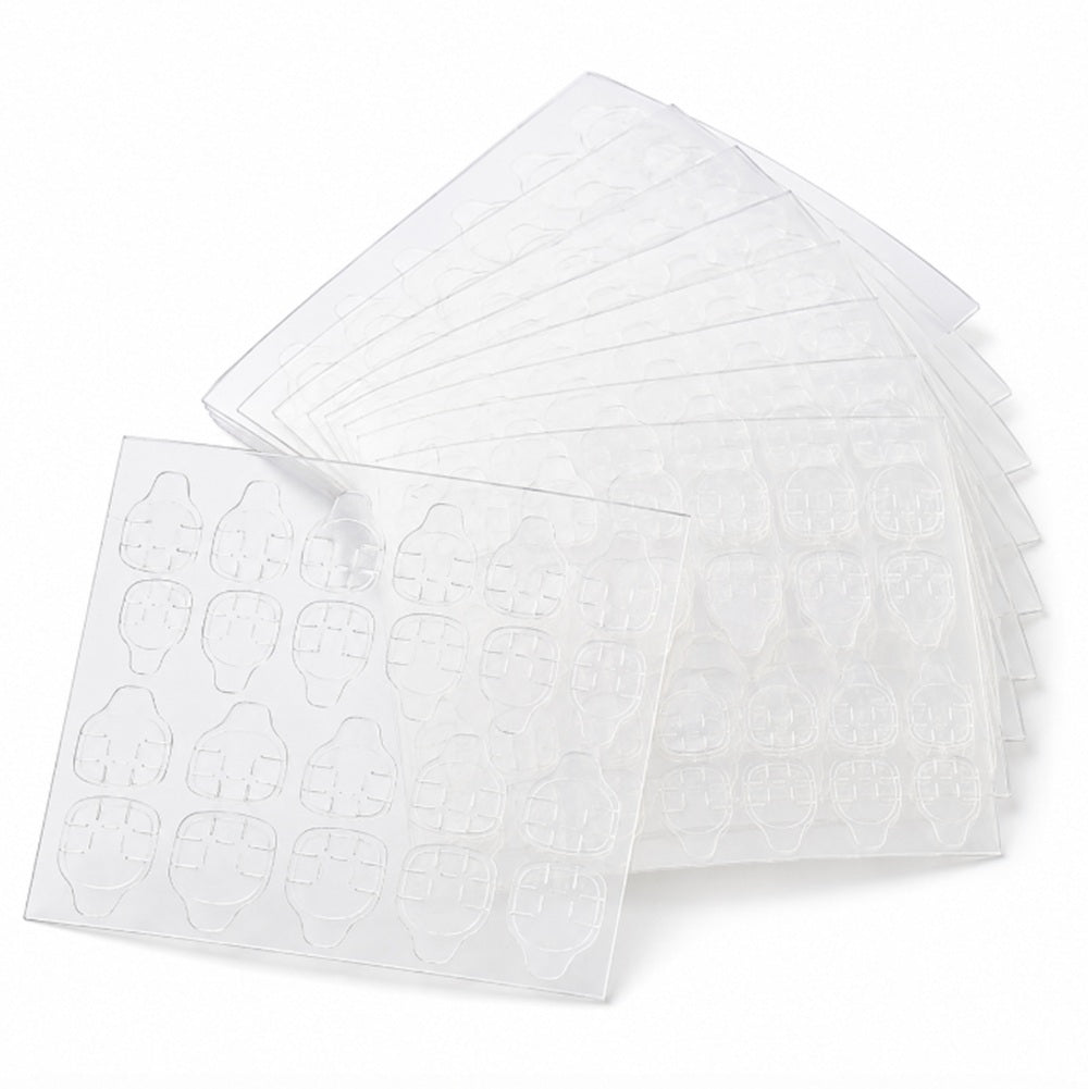 10 Sheets Clear Double-Sided Nail Adhesive Tabs | TIKA