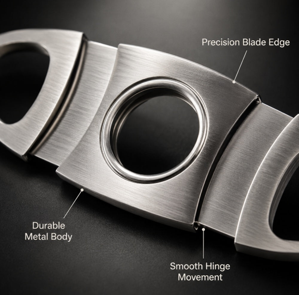 Stainless Steel Double-Blade Cigar Cutter | TIKA