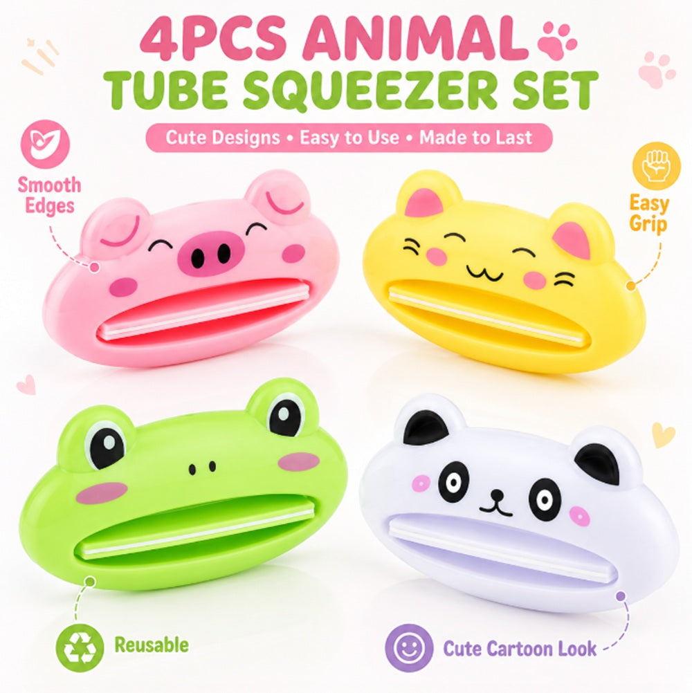 4-Pack Roller Toothpaste Tube Squeezers | TIKA