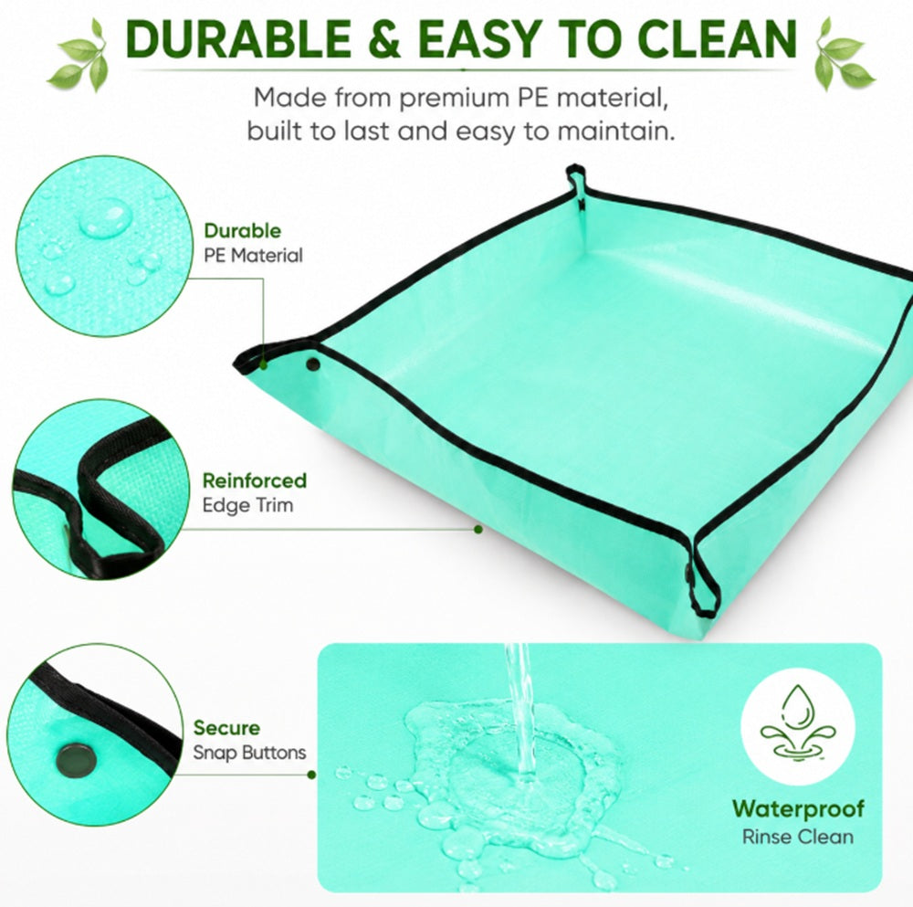 39in Foldable Waterproof Plant Repotting Mat | TIKA