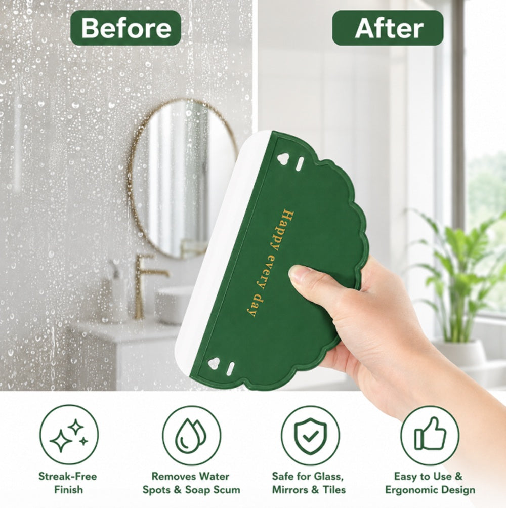 3-Pack Glass & Mirror Cleaning Squeegee Set | TIKA