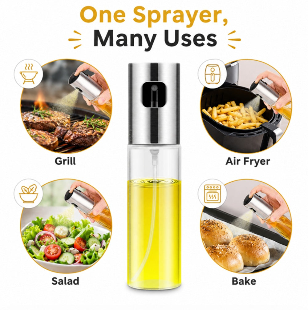 Stainless Steel Olive Oil Sprayer Mister for Cooking & BBQ | TIKA