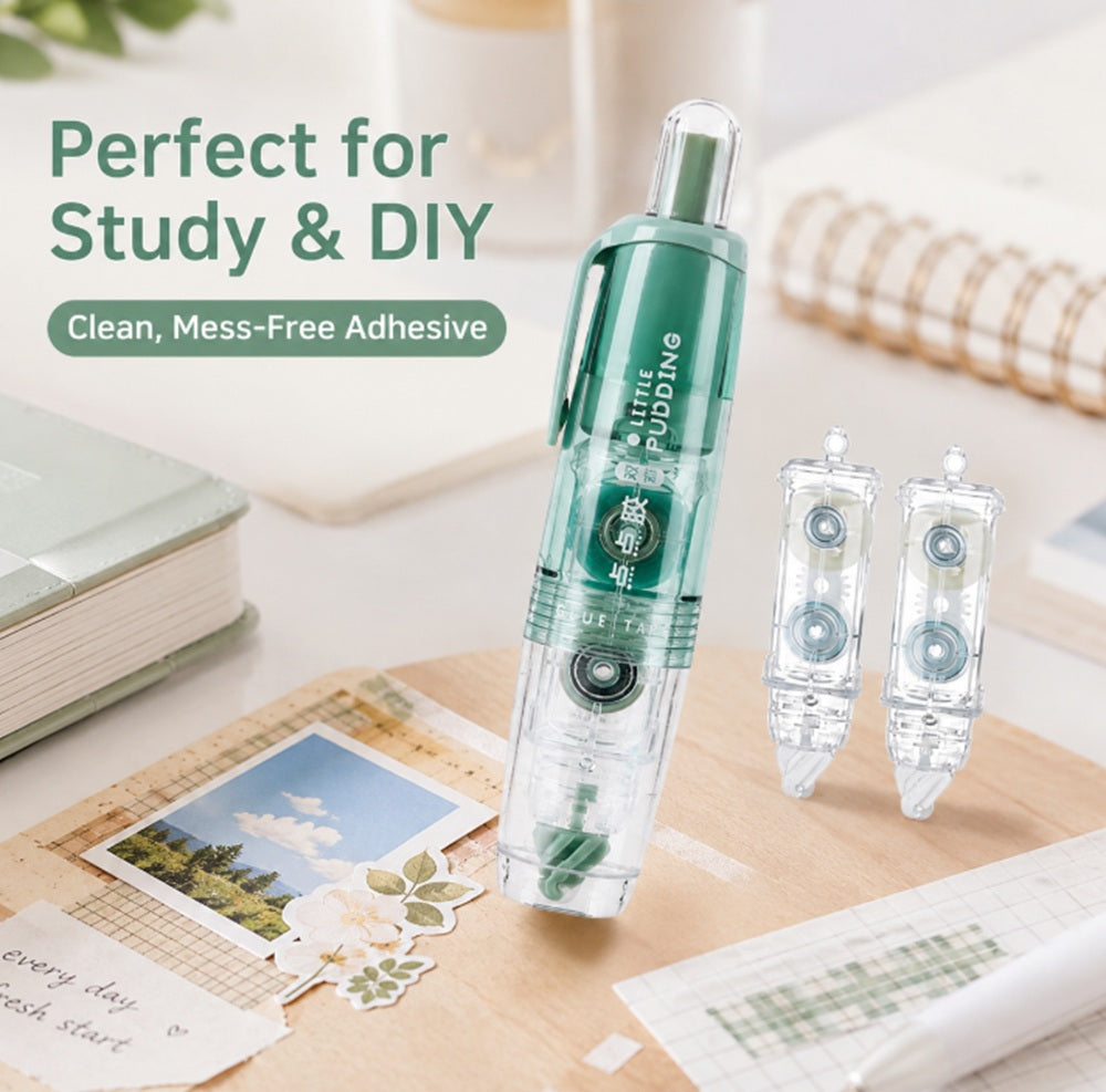 Retractable Double-Sided Tape Runner with 2 Refills | TIKA