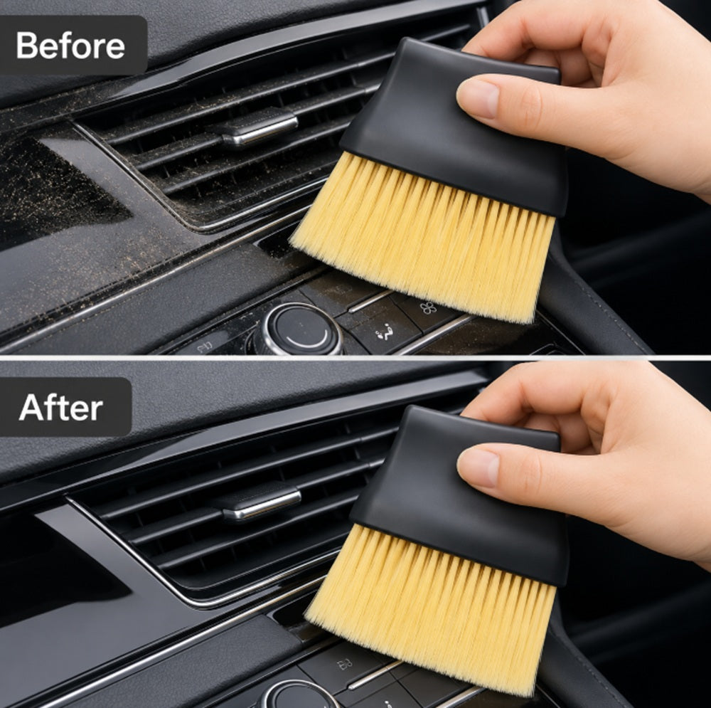 2-Pack Soft-Bristle Car Interior Dust Brushes | TIKA