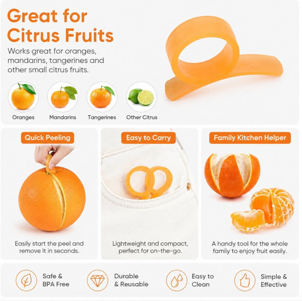 10-Piece Citrus Peeler Set for Oranges & Lemons | TIKA