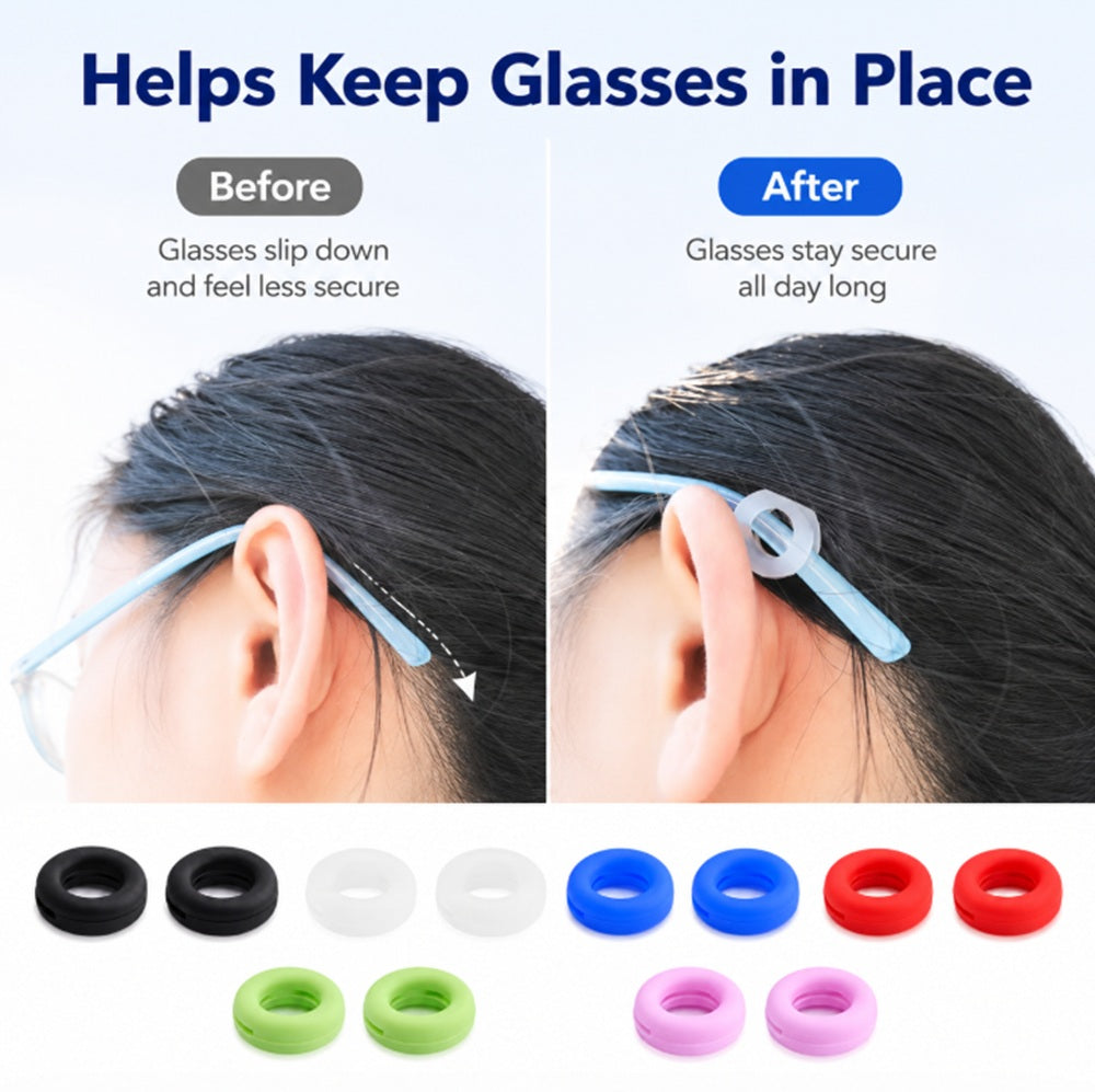 6-Pair Anti-Slip Eyeglass Ear Hooks | TIKA
