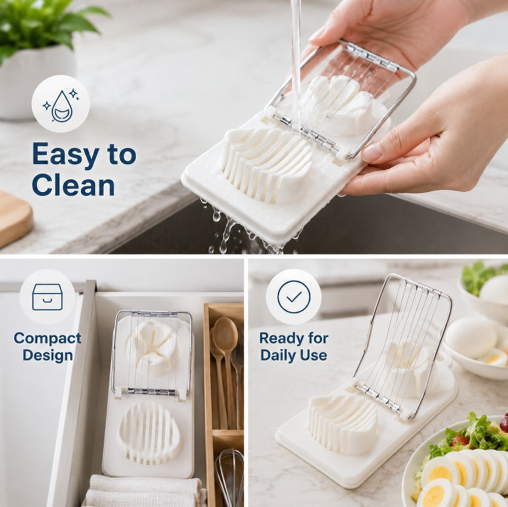 2-in-1 Stainless Steel Egg and Vegetable Slicer | TIKA