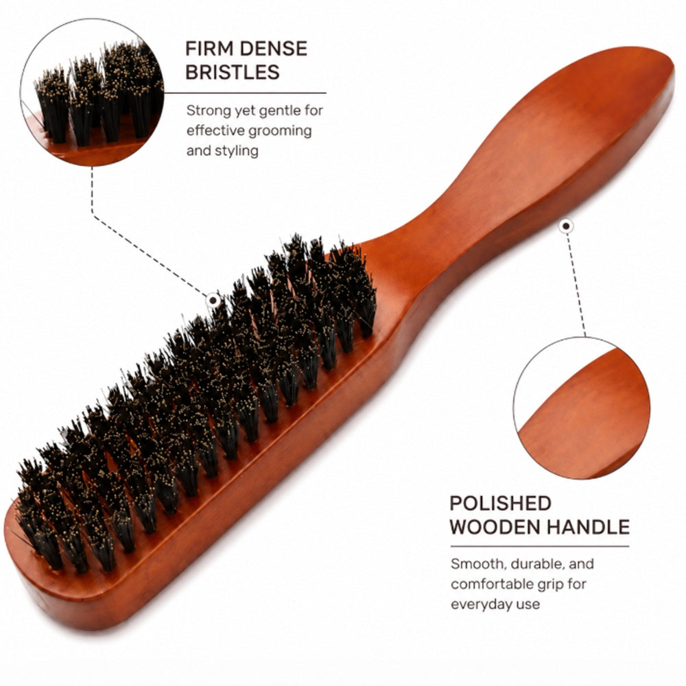 Men’s Boar Bristle Beard & Mustache Brush | TIKA