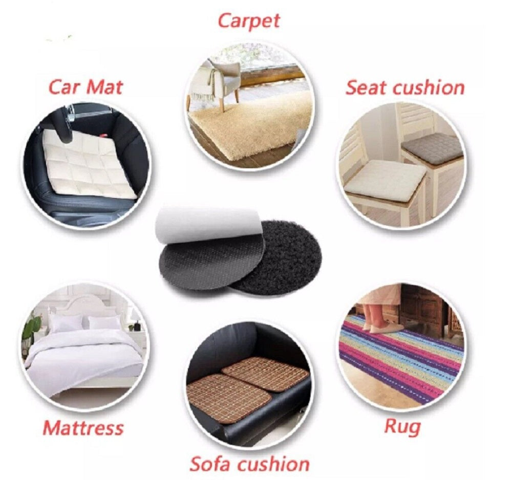 20-Pair Self-Adhesive Nylon Hook & Loop Strips | TIKA