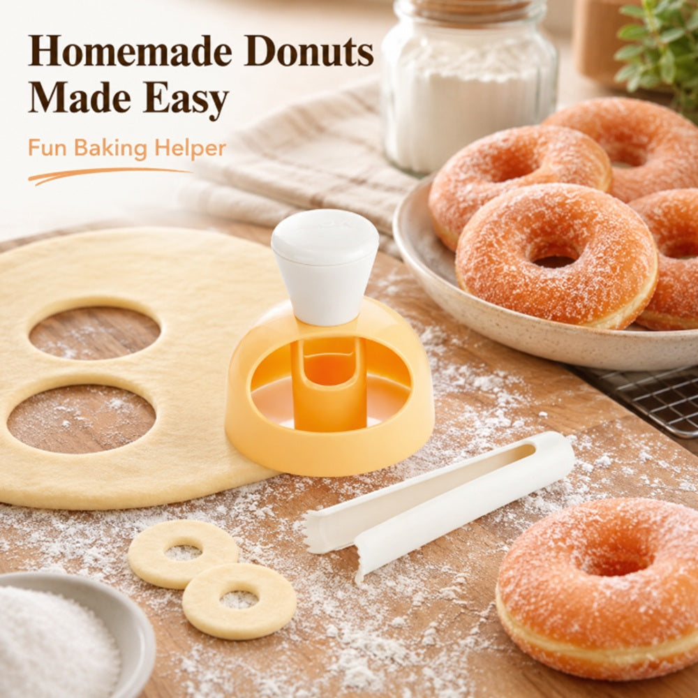 Donut Cutter & Dipping Pliers Set for DIY Baking | TIKA