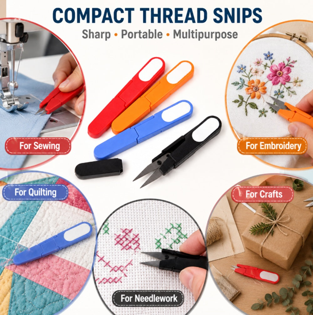 4-Pack Precision Sewing & Embroidery Thread Snips | TIKA