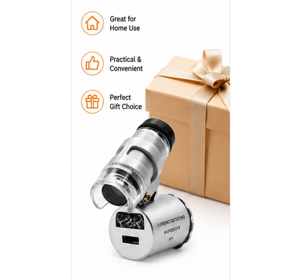 60X LED Pocket Magnifying Loupe | TIKA