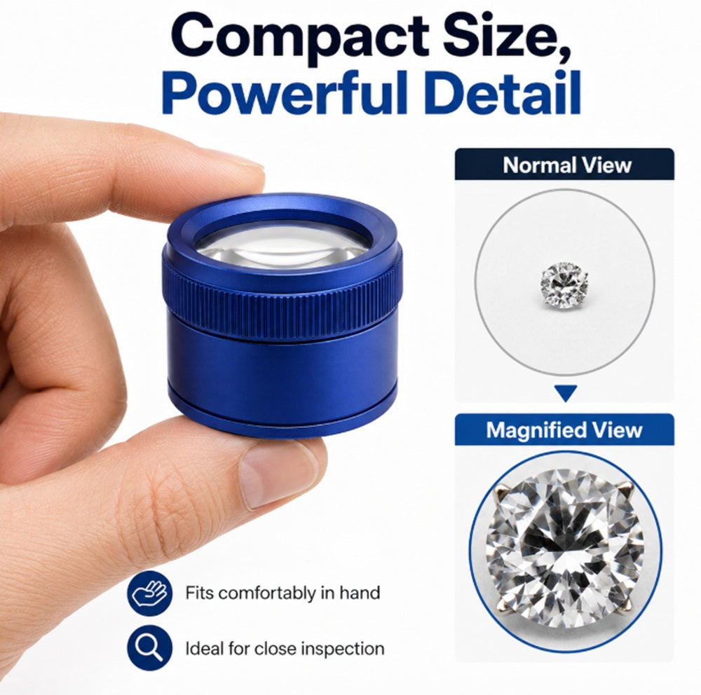 40X 30mm Portable Jeweler’s Loupe Magnifier | TIKA