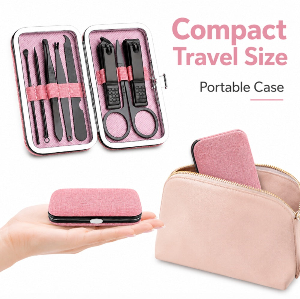 8-Piece Stainless Steel Manicure & Pedicure Set | TIKA