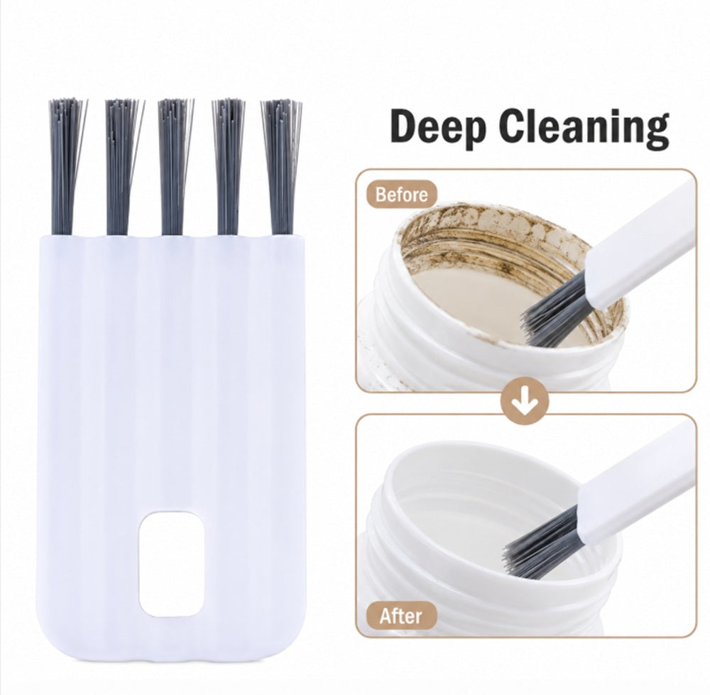 2-Pack Bendable Bottle Cap & Lid Cleaning Brushes | TIKA