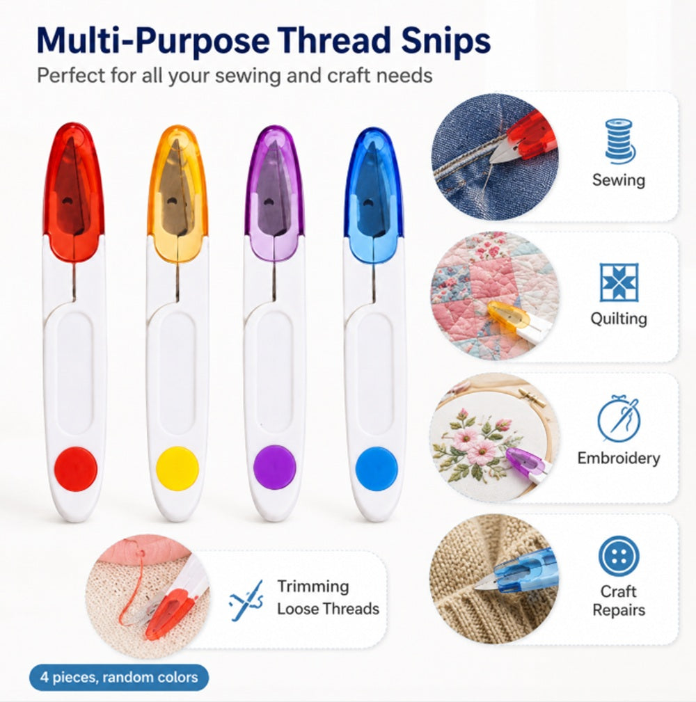 4-Pack Sewing & Embroidery Thread Snips | TIKA