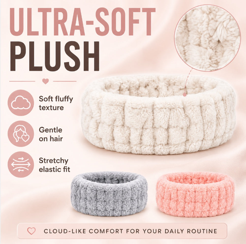 3-Pack Microfiber Spa Headbands for Women | TIKA