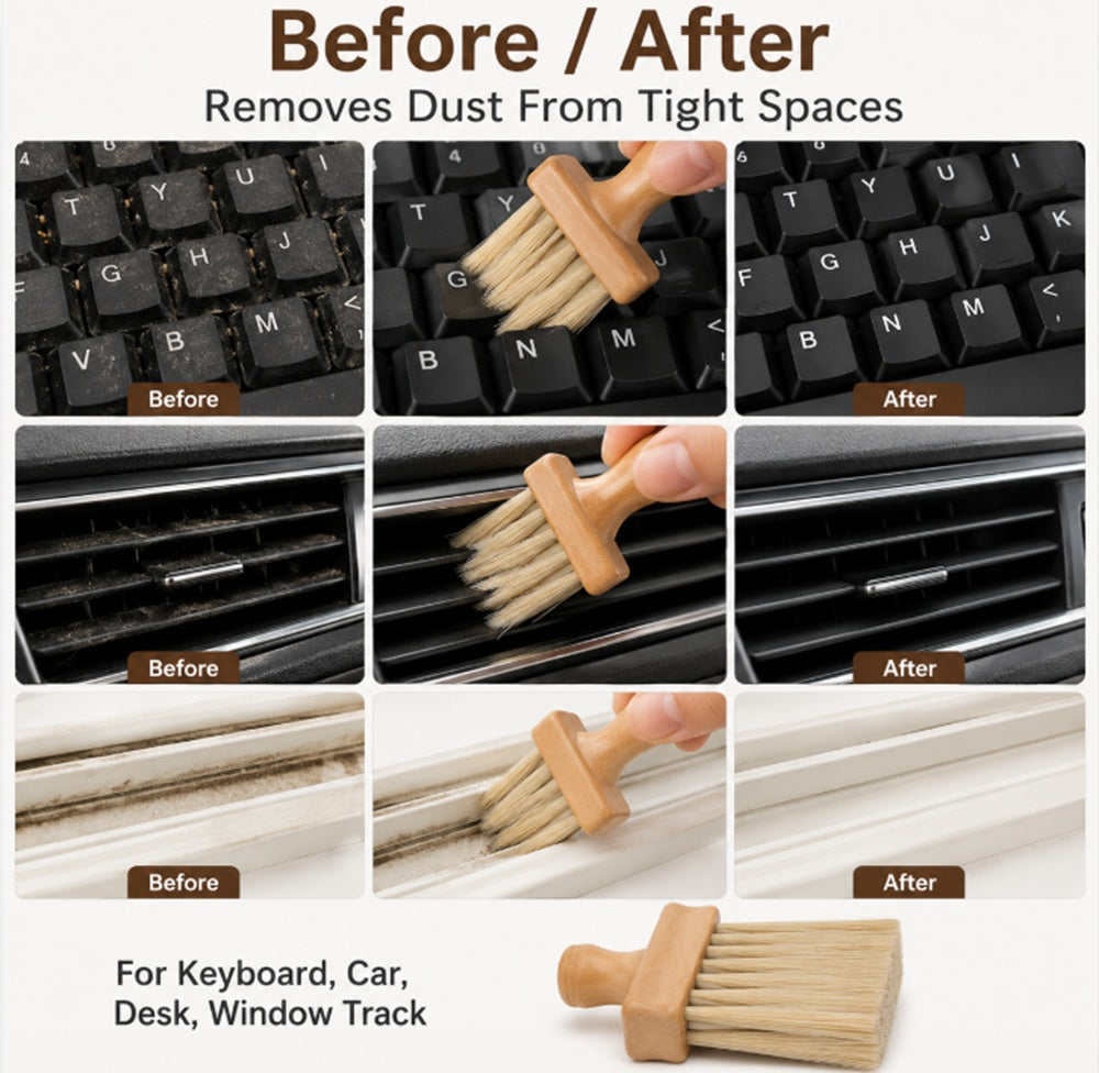 Car Interior Detailing Brush for Dashboards & Vents | TIKA