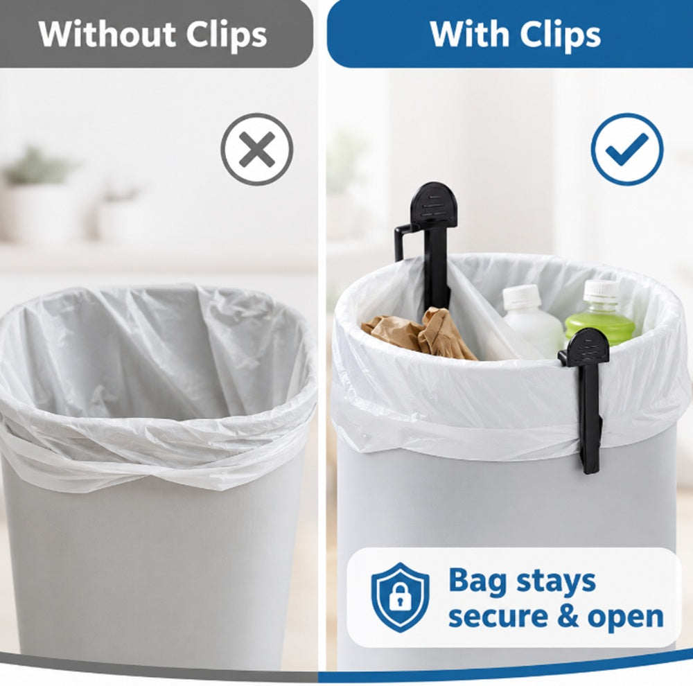 40-Pack Trash Bag Clips & Bin Liner Holders | TIKA