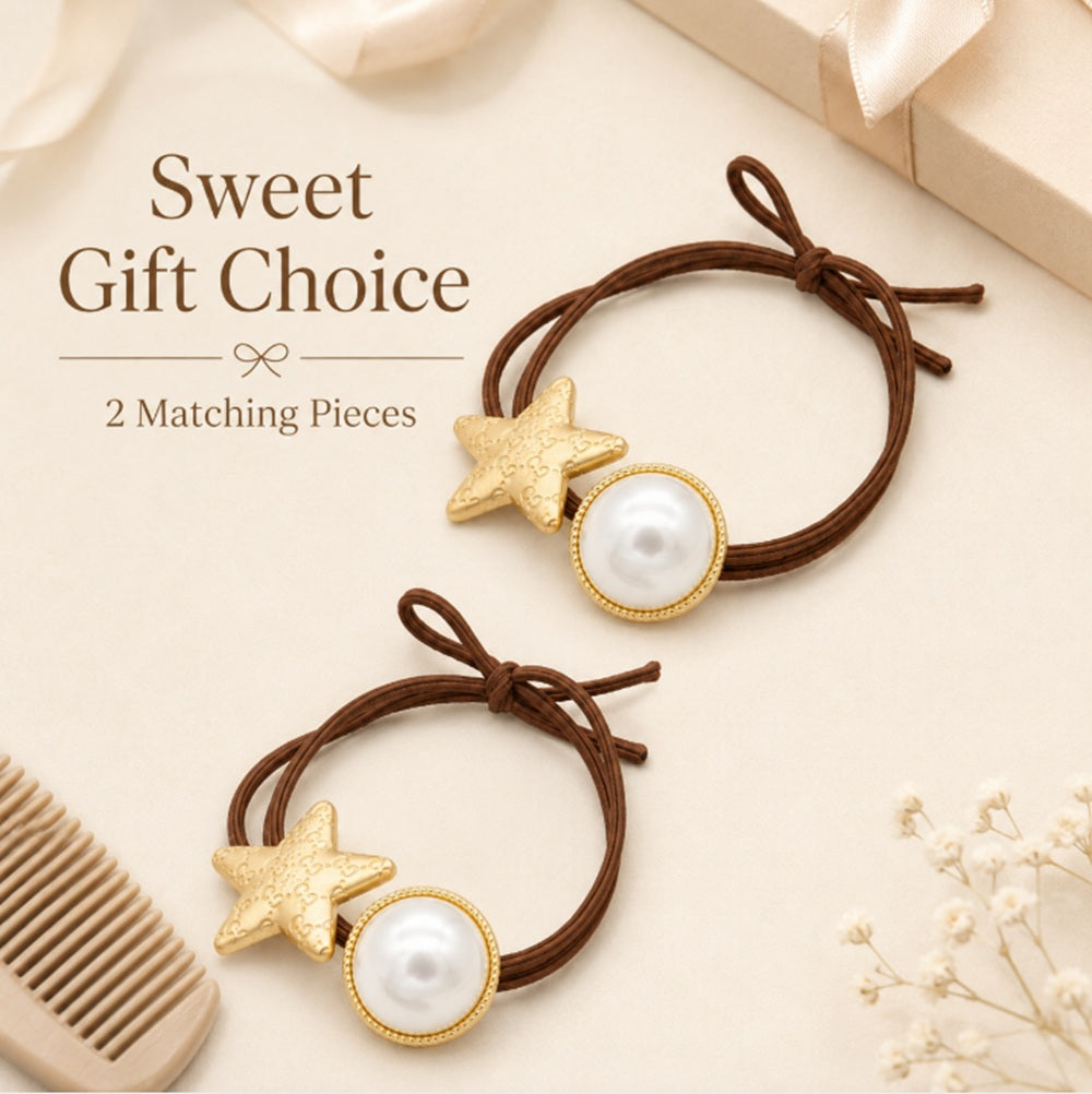 2-Pack No-Crease Elastic Hair Ties for Women & Girls | TIKA