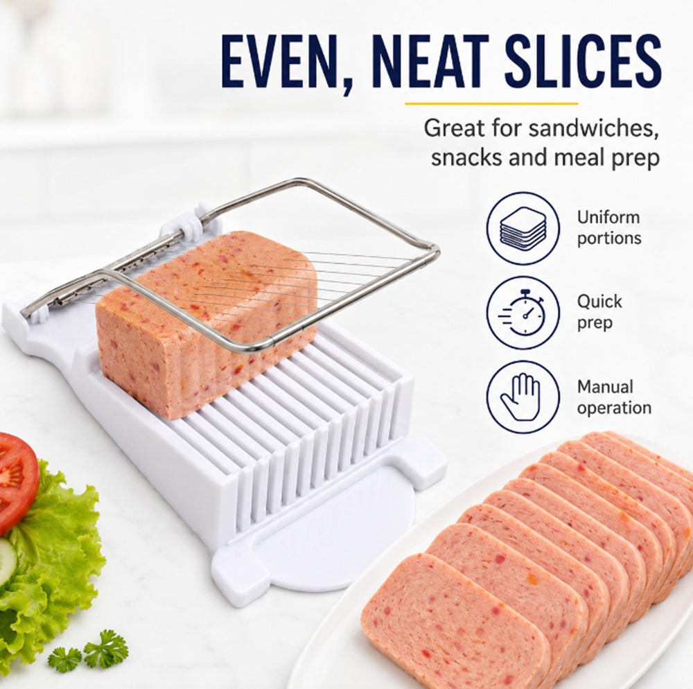 Stainless Steel Luncheon Meat & Egg Slicer Kitchen Cutter | TIKA