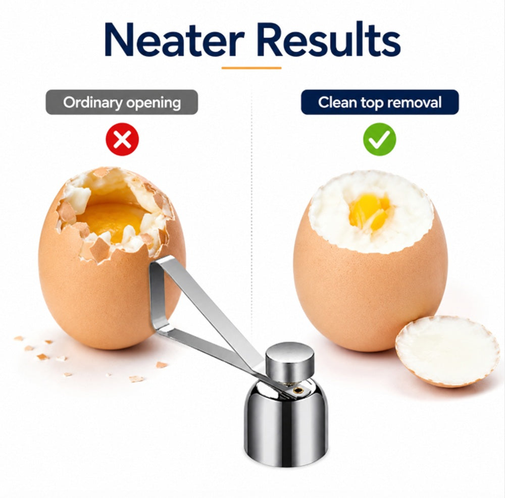 Stainless Steel Egg Topper for Soft & Hard-Boiled Eggs | TIKA
