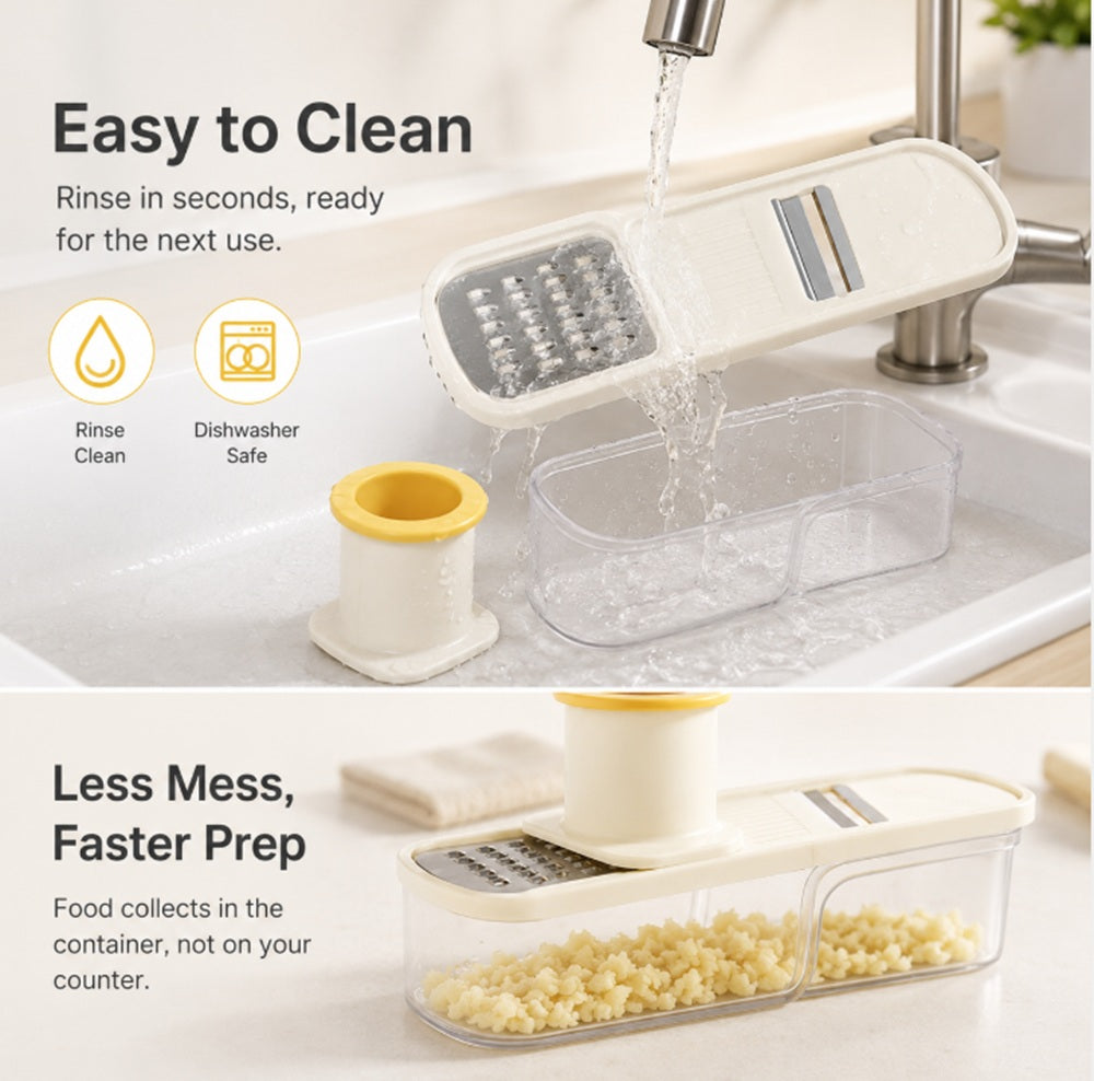 3-in-1 Mini Ginger & Garlic Slicer with Guard | TIKA