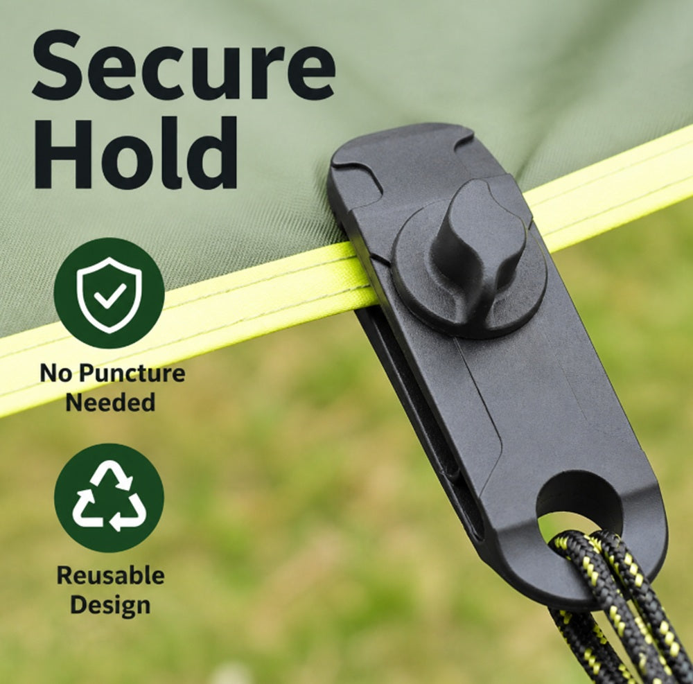 10-Pack Reusable Heavy-Duty Tarp Clips | TIKA