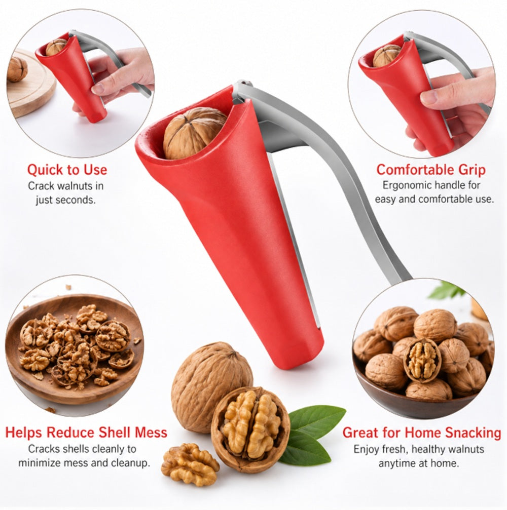 Ergonomic Bottle-Style Nut Cracker for Walnuts & Pecans | TIKA